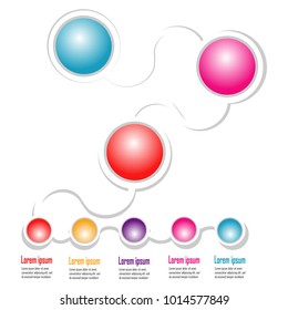 modern style infographic chart data illustration template vector