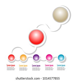 modern style infographic chart data illustration template vector