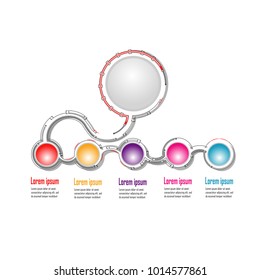 modern style infographic chart data illustration template vector