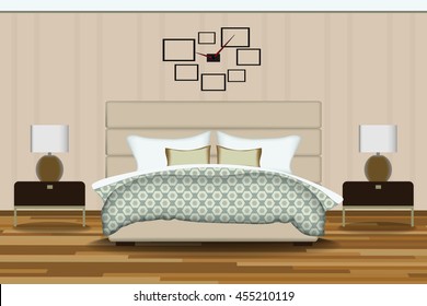 Clock Bedroom Stock Illustrations Images Vectors