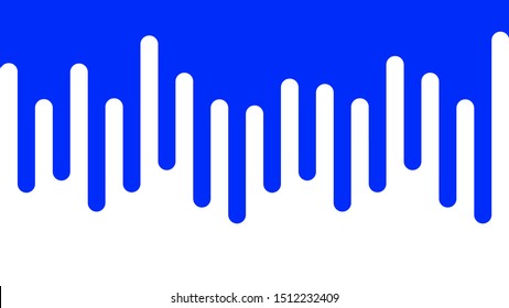 Modern style line background blue rounded. Trendy geometric abstract design.