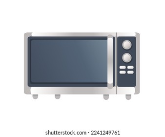 Modern style microwave vector illustration isolated on white background