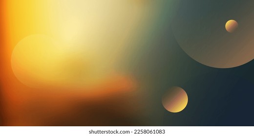 Modern Style Minimalist Background, Header or Banner Design with 3D Cosmic Scene: Planets and Nebula  - Multi Purpose Creative Wide Scale Template for Web with Copyspace in Editable Vector Format