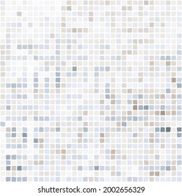 Patrón de mosaico de estilo moderno. Tonos grises neutros y tranquilos. Un adorno para el diseño interior, cocina, baldosas de baño, sala de estar o accesorios para casa y jardín. Ilustración vectorial.
