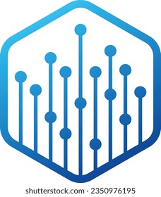 Modernes Netzwerk, Vektorlogo