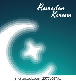 Modern style Ramadan Kareem design. Greeting cards, backgrounds .Vector illustration