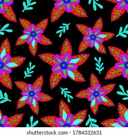 Modern style seamless decorative pattern. Vector design for paper, prints, fabric, interior decor and other users