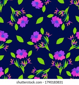 Decoración moderna y sin fisuras. Diseño de vectores para papel, impresiones, tela, decoración interior y otros usuarios
