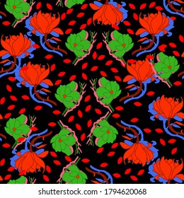 Modern style seamless decorative pattern. Vector design for paper, prints, fabric, interior decor and other users