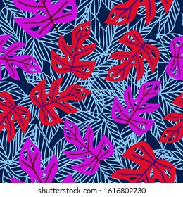 Modern style seamless floral pattern. Vector design for fabric, prints, interior decor and other users.