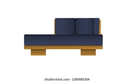 modern style sofa isolated on white background