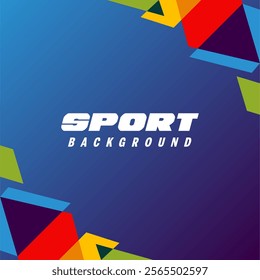 Modern style sport gradient background. geometric shape perfect for sport banner, poster , background.