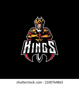 modern style sports King Logo mark