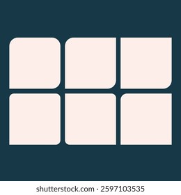 Modern Style Square Shapes with Random Corner Roundness