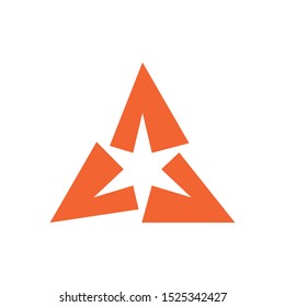 Modern style Star logo template. 