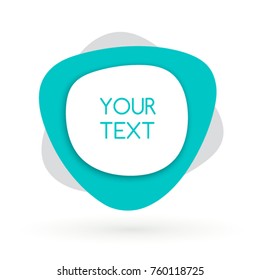 Modern style sticker and banner template. Isolated on white background. Stickers vector design. Blank for your text. Abstract background for web site and project.