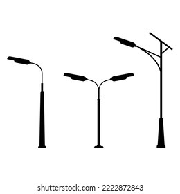 Modern Style Street Lamp Silhouette Three Kinds Of Shapes