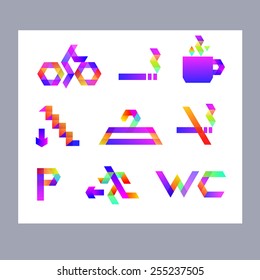 Modern style symbol