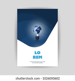 Modern Style Technology Flyer or Cover Design for Your Business - Applicable for Reports, Presentations, Placards, Posters - Creative EPS10 Vector Template