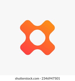 modern style technology letter X vector logo design