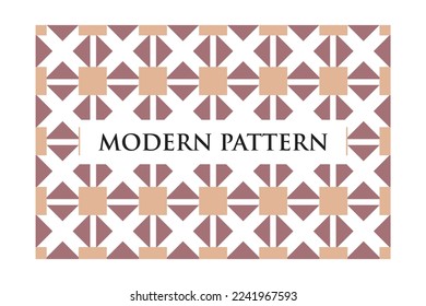 Modern Style Textured Geometric Seamless Pattern