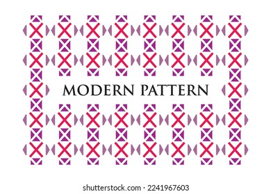 Modern Style Textured Geometric Seamless Pattern
