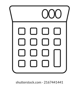 Modern style vector of calculator icon