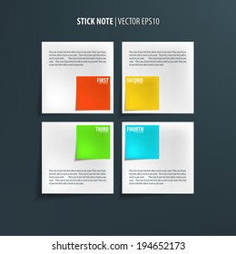 Modern style vector infographics options banner