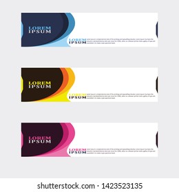 modern style of web banner template
-abstractgeometric web design banner template isolated on dark grey background