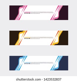 modern style of web banner template
-abstractgeometric web design banner template isolated on dark grey background