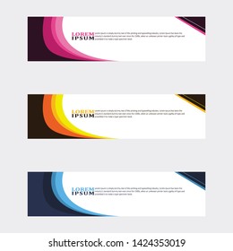modern style of web banner template
-abstract geometric web design banner template isolated on dark grey background