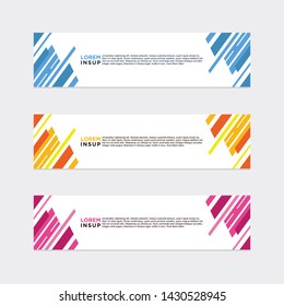 modern style of web banner template
-abstract geometric web design banner template isolated on dark grey background