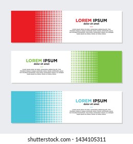 modern style of web banner template
-abstract geometric web design banner template isolated on dark grey background