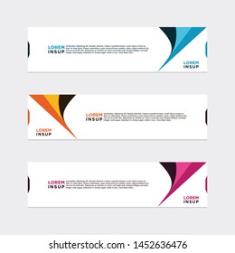 modern style of web banner template
-abstract geometric web design banner template isolated on dark grey background