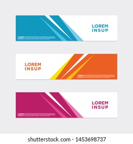 modern style of web banner template
-abstract geometric web design banner template isolated on dark grey background