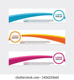 modern style of web banner template
-abstract geometric web design banner template isolated on dark grey background