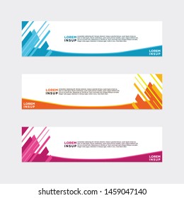 modern style of web banner template
-abstract geometric web design banner template isolated on dark grey background