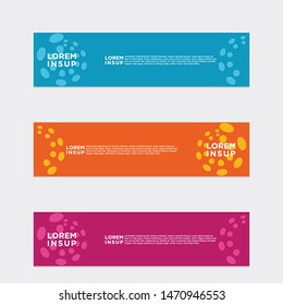 modern style of web banner template
-abstract geometric web design banner template isolated on dark grey background