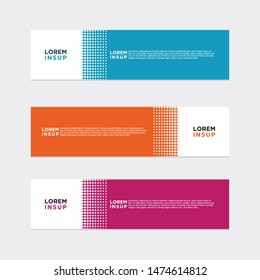 modern style of web banner template
-abstract geometric web design banner template isolated on dark grey background