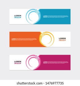 modern style of web banner template
-abstract geometric web design banner template isolated on dark grey background