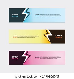 modern style of web banner template
-abstract geometric web design banner template isolated on dark grey background