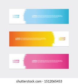 modern style of web banner template
-abstract geometric web design banner template isolated on dark grey background