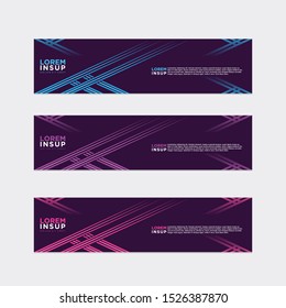 modern style of web banner template
-abstract geometric web design banner template isolated on dark grey background