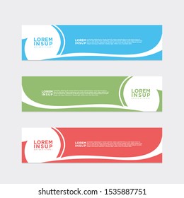 modern style of web banner template
-abstract geometric web design banner template isolated on dark grey background