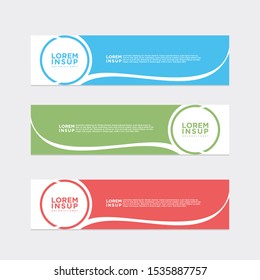 modern style of web banner template
-abstract geometric web design banner template isolated on dark grey background