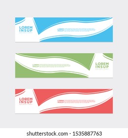 modern style of web banner template
-abstract geometric web design banner template isolated on dark grey background