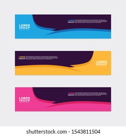 modern style of web banner template
-abstract geometric web design banner template isolated on dark grey background
