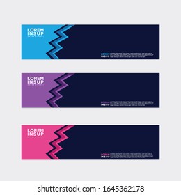 estilo moderno de plantilla de banner web
 