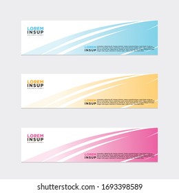modern style of web banner template
-abstract geometric web design banner template isolated on dark grey background