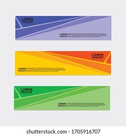 estilo moderno de plantilla de banner web
-plantilla de banner de diseño geométrico abstracto aislada en fondo gris oscuro